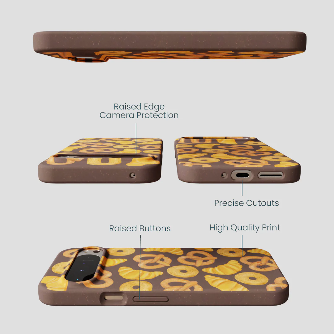 Chocolate Brown Baked Goodies Google Pixel 9 Pro XL Case - Image 3