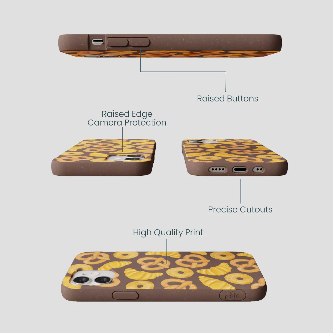 Chocolate Brown Baked Goodies iPhone 12 Mini Case - Image 3