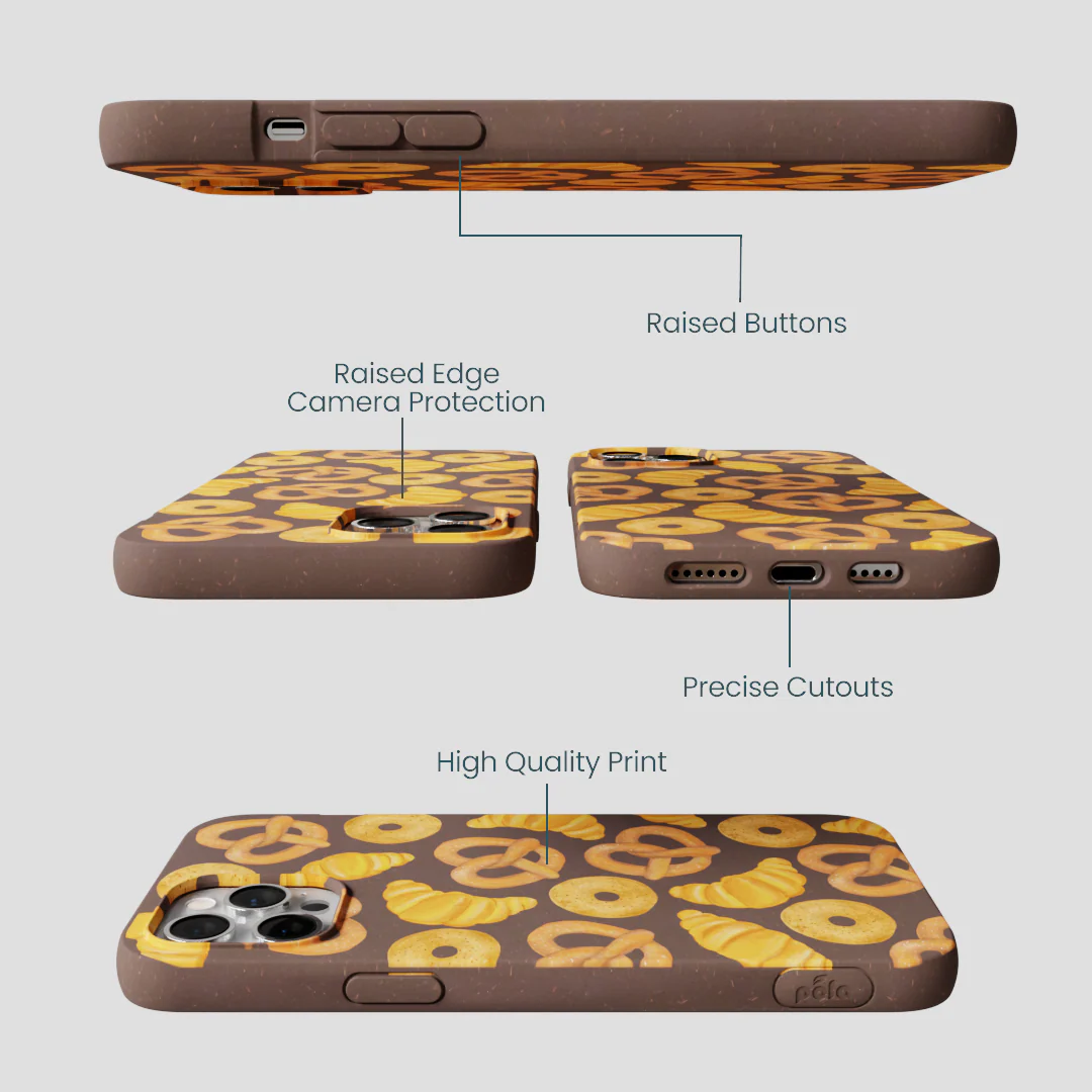 Chocolate Brown Baked Goodies iPhone 12 Pro Max Case - Image 3