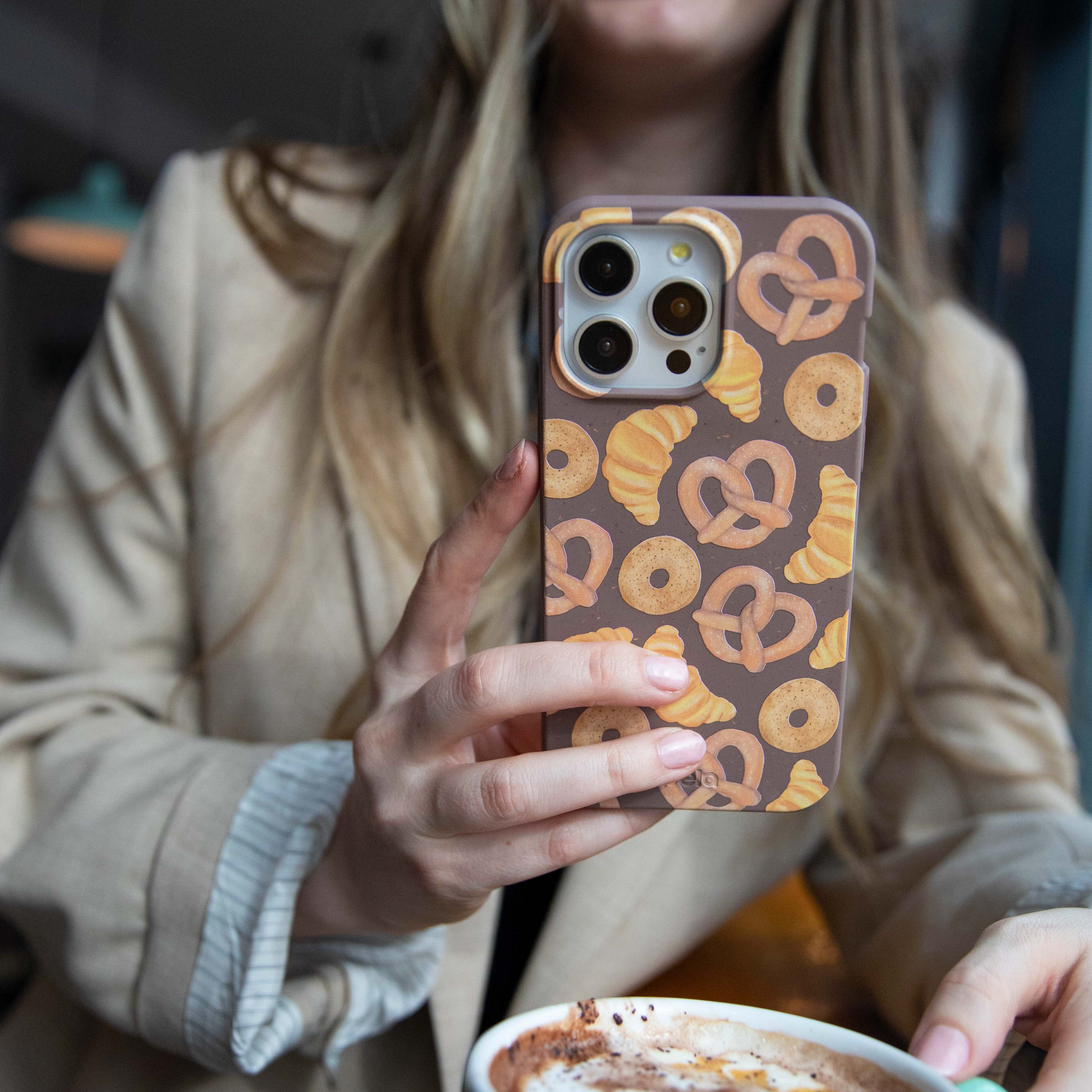 Chocolate Brown Baked Goodies iPhone 13 Case - Image 6