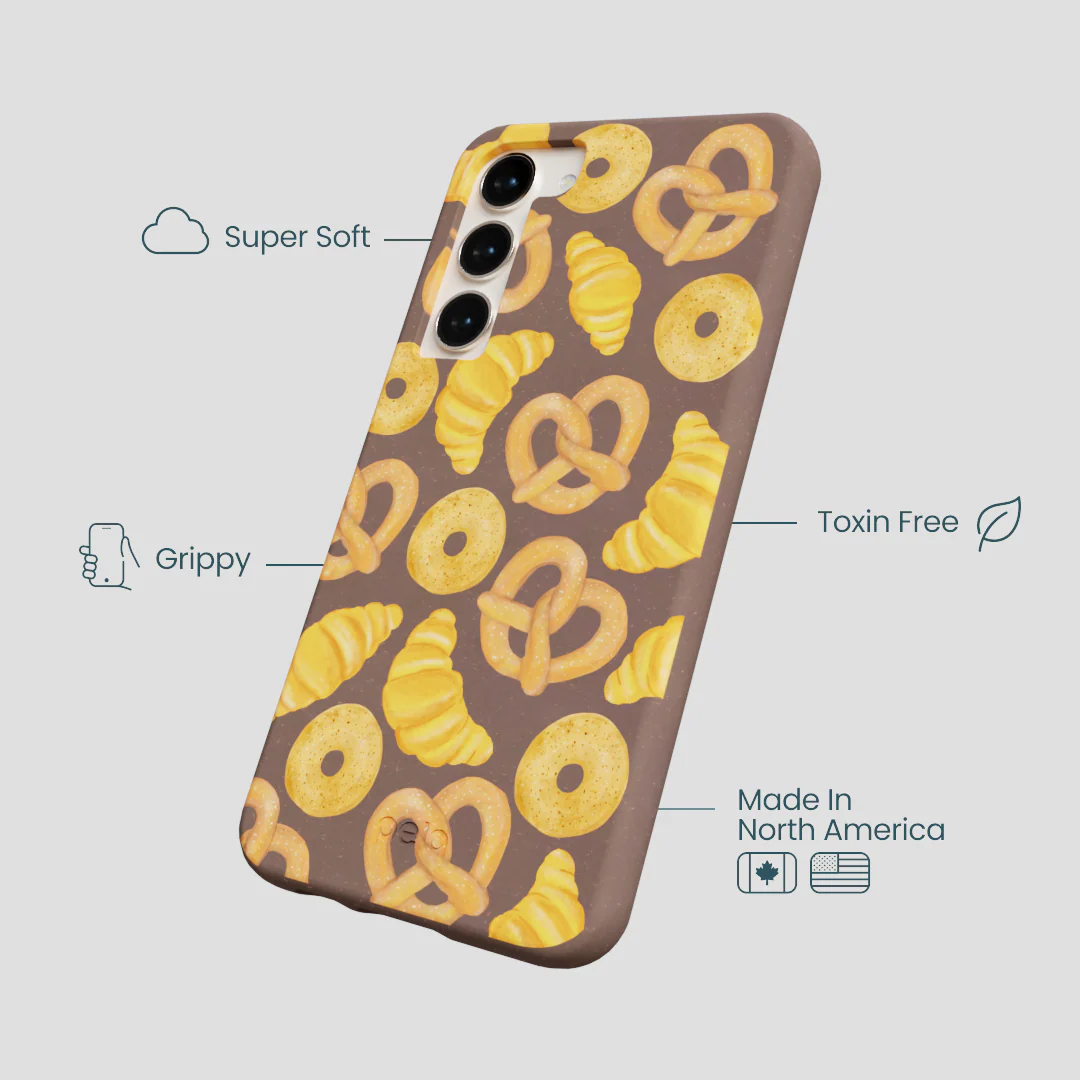 Chocolate Brown Baked Goodies Samsung Galaxy S23+(Plus) Case - Image 4